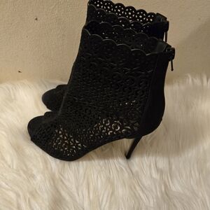 Aldo Women's stiletto Boots Black with Zip Size US 9 EUR 40